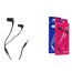 Наушники вакуумные проводные BOROFONE BM37 Noble sound wire control earphones (черный)