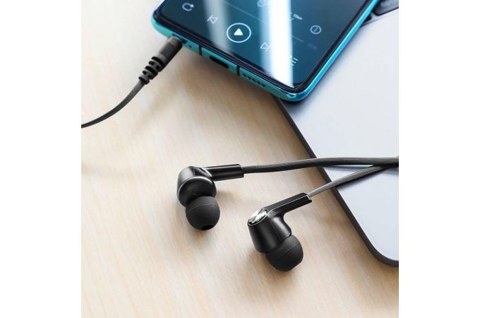 Наушники вакуумные проводные BOROFONE BM37 Noble sound wire control earphones (черный)