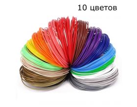 ABS пластик для 3D ручки Орбита PM-TYP04 (10 цветов, 10 метров)