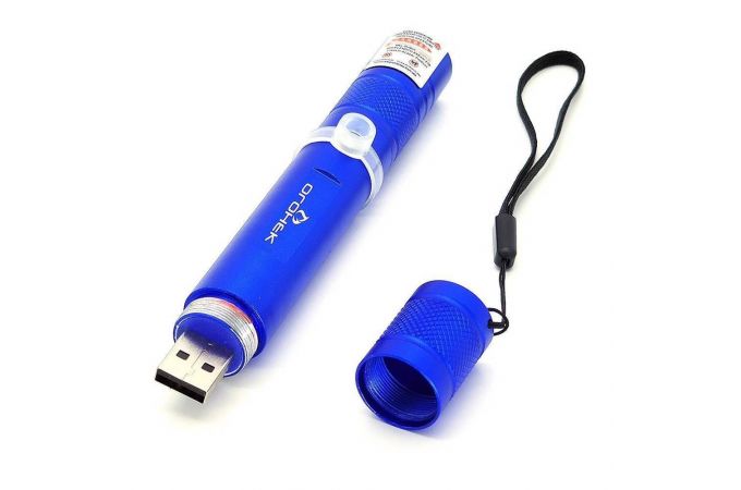 Лазер ручной OG-LDS25 синий (луч красный)