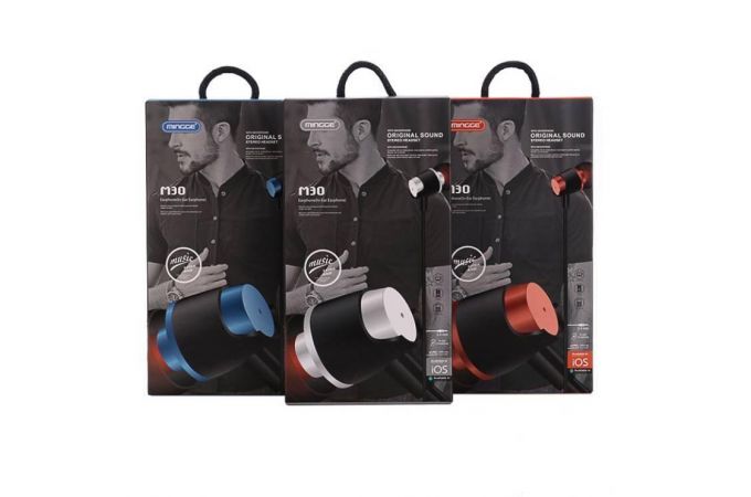 Наушники вакуумные проводные Mingge M30 (красный)