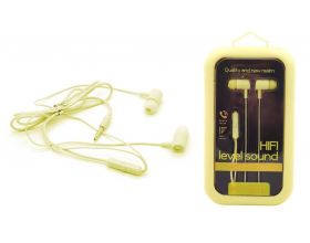 Наушники вакуумные проводные ELMCOEI EV-183 (желтый)