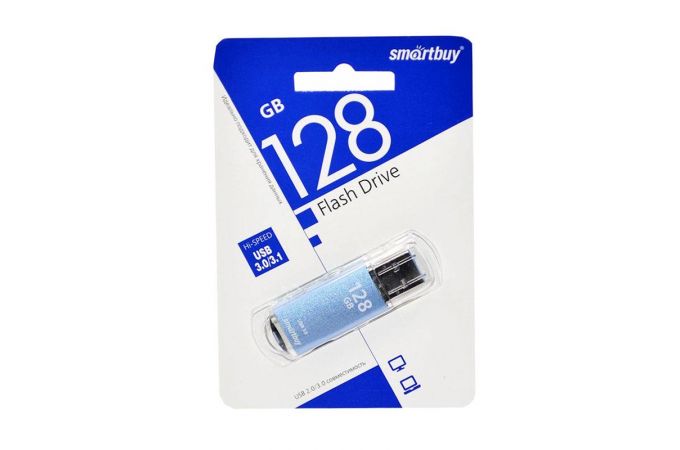 Флешка USB 3.0 Smartbuy 128 GB V-Cut Blue (SB128GBVC-B3)