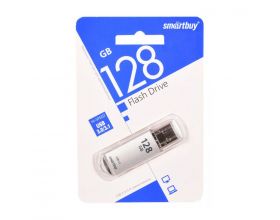 Флешка USB 3.0 Smartbuy 128 GB V-Cut Silver (SB128GBVC-S3)