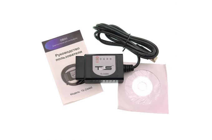 Автосканер OBD TDS TS-CAA65 (OBD2, V1.5, USB)