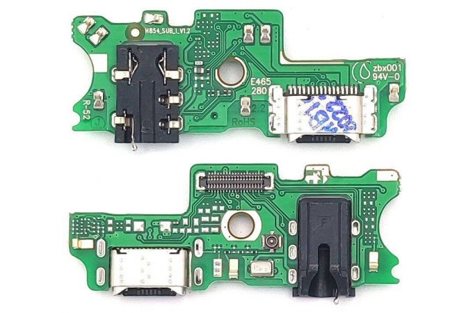 Шлейф для Infinix Note 10 Pro с разъемом зарядки + разъем гарнитуры (плата)