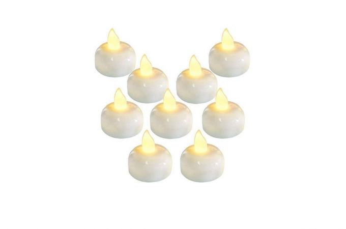 Диодная свеча (включается при соприкосновении с водой) комплект 12 штук