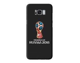 Чехол для Samsung S8Plus (G955) матовый с рисунком, Official Emblem (Deppa) (черный)