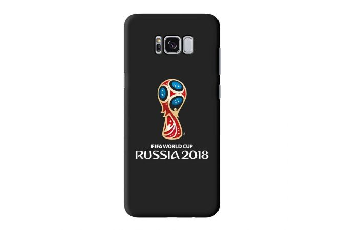 Чехол для Samsung S8Plus (G955) матовый с рисунком, Official Emblem (Deppa) (черный)