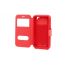 Чехол книжка универсальный, имитация царапин (силик. вставка) 4,7 дюймов (красный)