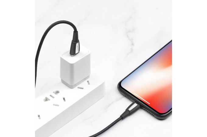 Кабель USB - USB Type-C HOCO X39, 2,4A (черный) 1м (в оплетке)