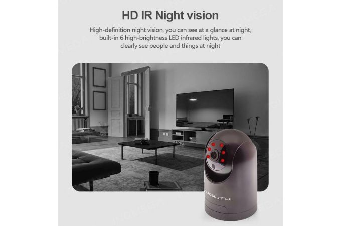 Видеокамера Орбита OT-VNI44 Черный IP-WI-FI (1920*1080, 2Mpix, 3,6мм, пластик)