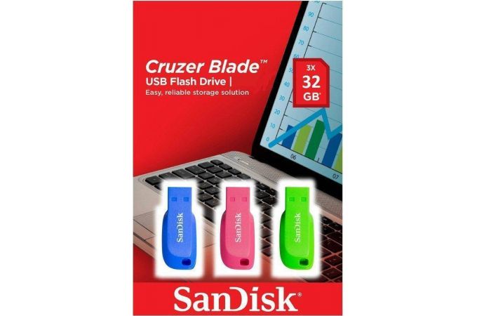 Флешка USB 2.0 SanDisk Cruzer Blade Pink 32Gb