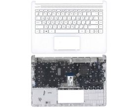 Клавиатура для ноутбука HP 14S-DQ 14S-FQ топкейс белый