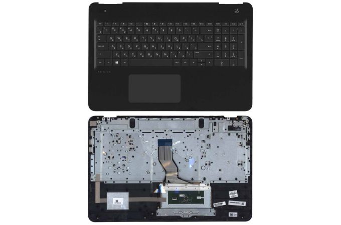 Клавиатура для ноутбука HP 15-BC топкейс белый шрифт