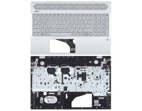 Клавиатура для ноутбука HP 15-CS 15-CW топкейс серебро