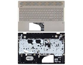 Клавиатура для ноутбука HP 15-CS 15-CW топкейс золото