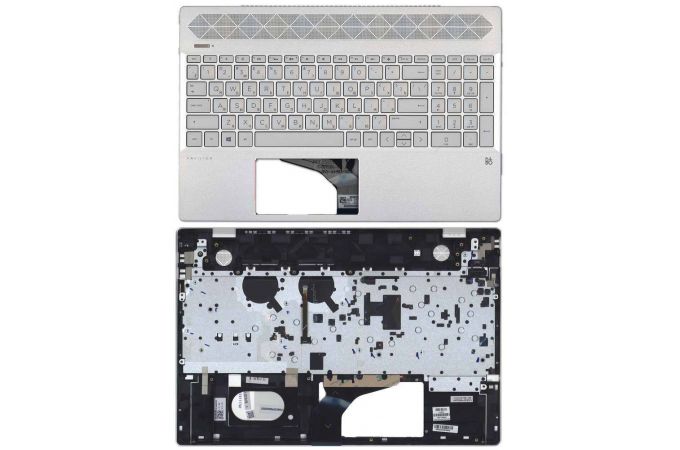 Клавиатура для ноутбука HP 15-CS 15-CW топкейс темно-серый