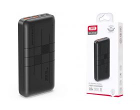 Универсальный дополнительный аккумулятор Power Bank XO PR188 OLD LOGO fast charge light display PD20W+QC22.5W 20000mAh (черный)