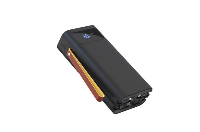 Универсальный дополнительный аккумулятор Power Bank XO PR142 Power bank with cable  30000mAh (4 input 5 output) (черный)