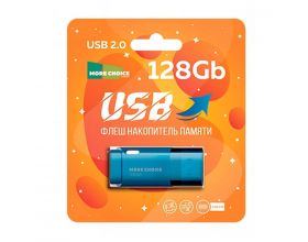 Флешка USB 2.0  More Choice 128GB 2.0 MF128 (Dark Blue)