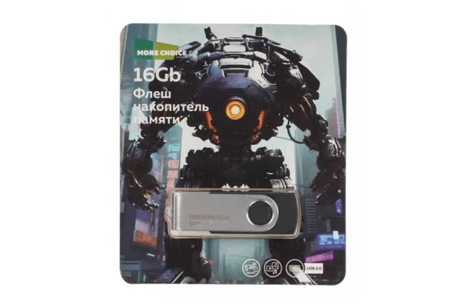 Флешка USB 2.0  More Choice 16Gb 2.0 More Choice MF16-4 (Black)