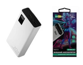 Универсальный дополнительный аккумулятор More Choice 20000mAh Smart 3USB Type-C 3A PD 20W+QC3.0 быстрая зарядка More choice PB32S-20 (White)