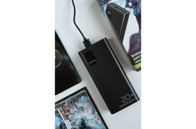 Универсальный дополнительный аккумулятор More Choice 20000mAh Smart 3USB Type-C 3A PD 20W+QC3.0 быстрая зарядка More choice PB32S-20 (White)