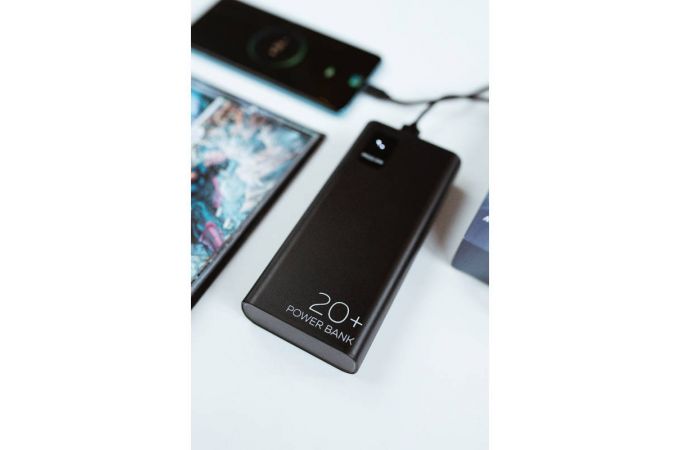 Универсальный дополнительный аккумулятор More Choice 20000mAh Smart 3USB Type-C 3A PD 20W+QC3.0 быстрая зарядка More choice PB32S-20 (White)