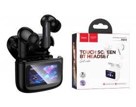 Наушники вакуумные беспроводные HOCO EQ14 Cool color true wireless BT headset with touch screen (черный)