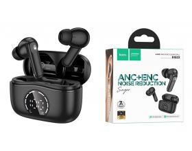 Наушники вакуумные беспроводные HOCO EQ22 Singer true wireless ANC+ENC noise reduction BT headset (черная полночь)