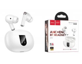 Наушники вакуумные беспроводные HOCO EQ26 Nice true wireless ANC+ENC BT headset (белый)