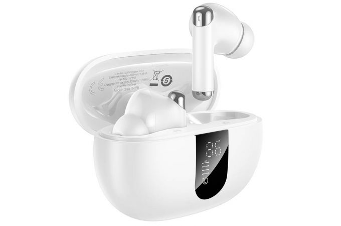Наушники вакуумные беспроводные HOCO EQ26 Nice true wireless ANC+ENC BT headset (белый)
