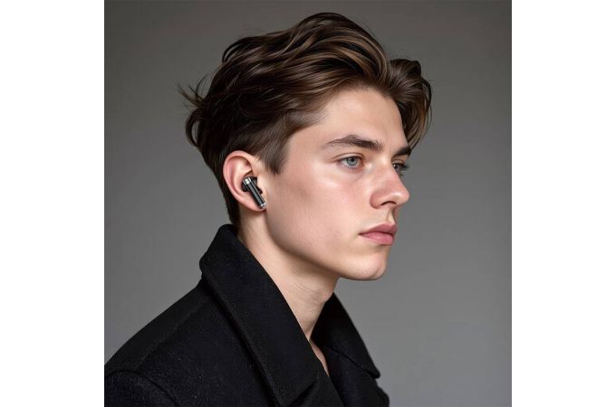 Наушники вакуумные беспроводные HOCO EQ26 Nice true wireless ANC+ENC BT headset (белый)