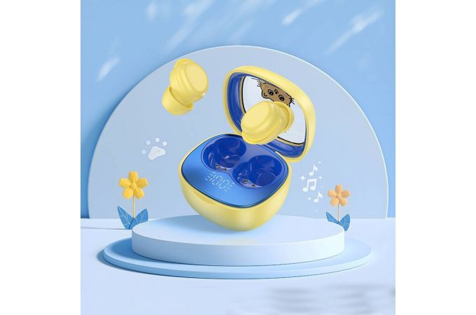 Наушники вакуумные беспроводные HOCO EW111 Friendly true wireless children BT headset (розовый)