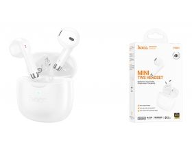 Наушники вакуумные беспроводные HOCO EW201 Graceful true wireless BT headset (морозно-белый)
