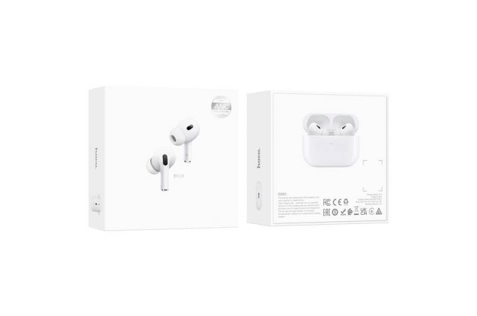Наушники вакуумные беспроводные HOCO EW51 True wireless ANC noise reduction BT headset (белый)
