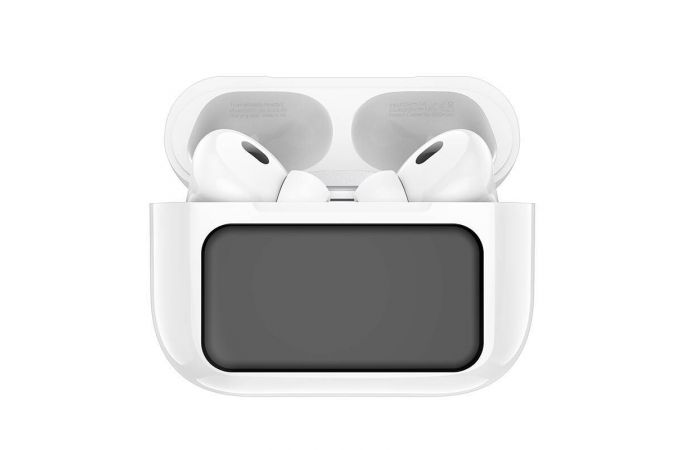 Наушники вакуумные беспроводные HOCO EW72 Lite Soar true wireless touch screen BT headset (белый) с дисплеем