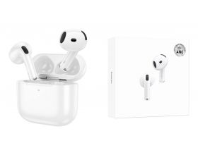 Наушники вакуумные беспроводные HOCO EW85 True wireless ANC noise reduction BT headset (белый)