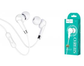Наушники вакуумные проводные HOCO M58 Amazing universal earphones (белый)