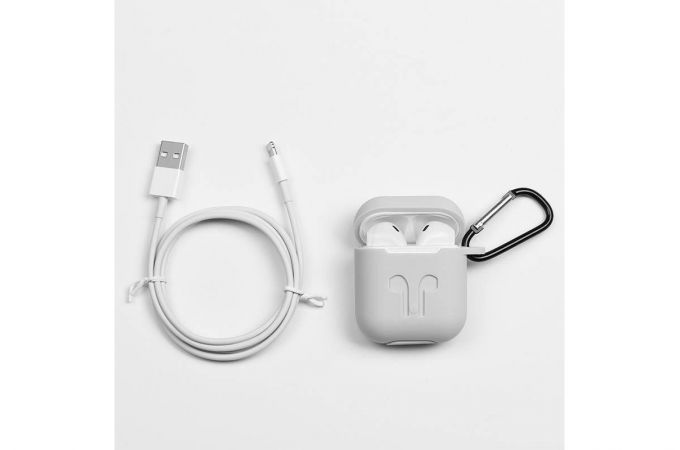 Наушники вакуумные беспроводные HOCO ES26 Plus Original series apple wireless Bluetooth (белый + заушники)