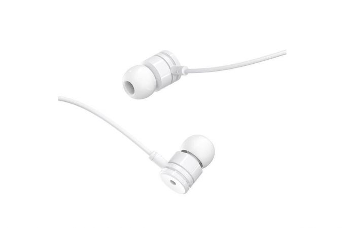 Наушники вакуумные проводные BOROFONE BM31 Mysterious universal earphones (белый)