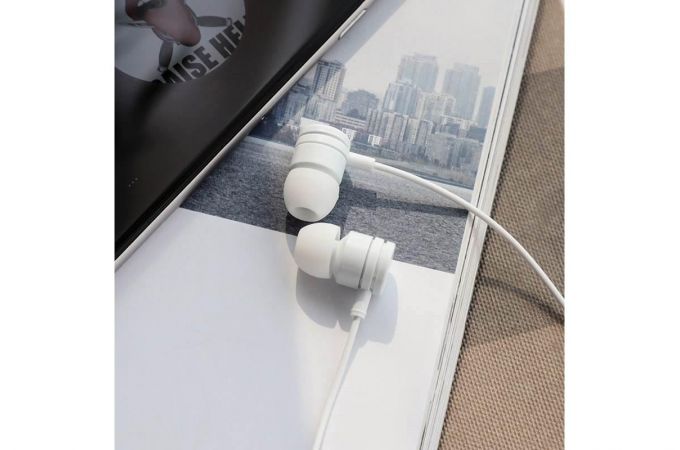 Наушники вакуумные проводные BOROFONE BM31 Mysterious universal earphones (белый)