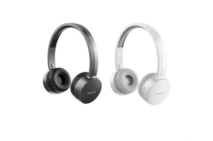 Наушники мониторные беспроводные BOROFONE BO2 Fine move wireless headset Bluetooth (белый)