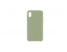 Чехол для iPhone ХS (5.8) Soft Touch (серо-зеленый)