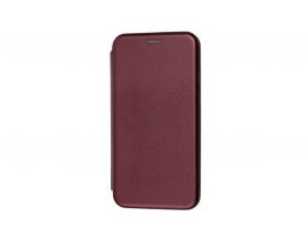 Чехол-книжка Samsung Galaxy M21  боковой  (бордовый)