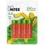 Аккумулятор Ni-MH Mirex HR6 / AA 2000mAh 1,2V цена за 4 шт (4/40/200), блистер (23702-HR6-20-E4)