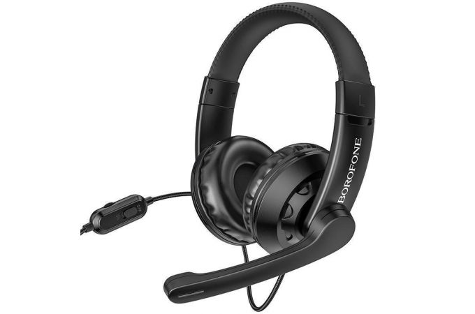 Наушники мониторные проводные с микрофоном BOROFONE BO102 Amusement gaming headphones (красный)