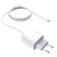 Сетевое зарядное устройство USB + кабель Lightning - Type-C BOROFONE BA38A PD20W+QC 3.0 (белый)