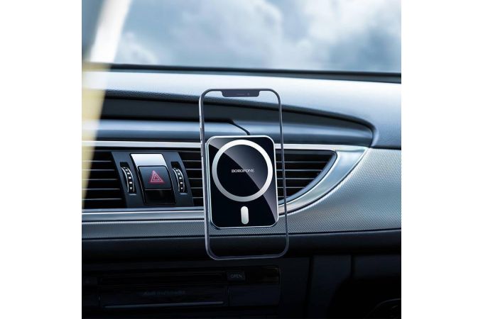 Держатель автомобильный для телефона BOROFONE BH43 Xperience magnetic wireless магнитный на панель черный